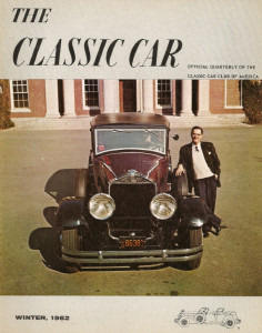 THE CLASSIC CAR 1962 WINTER - BUGATTI, PIERCE ARROWS, CUSTOM CADILLACS